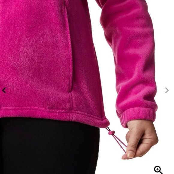 Plus Size Women’s Columbia Benton Springs Full-Zip Fleece Jacket Fuchsia Size 1X - Picture 7 of 9